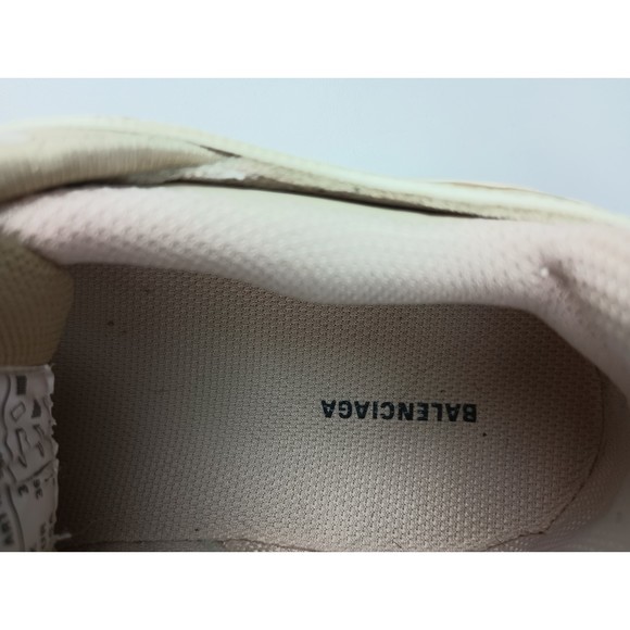 Balenciaga Women's White Beige Track Leather Mesh Sneakers Shoes Size 36 EU - Picture 7 of 8